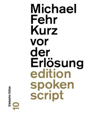 cover image of Kurz vor der Erlösung